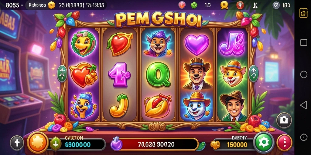 Tampilan gameplay yang seru dari permainan slot 8055.