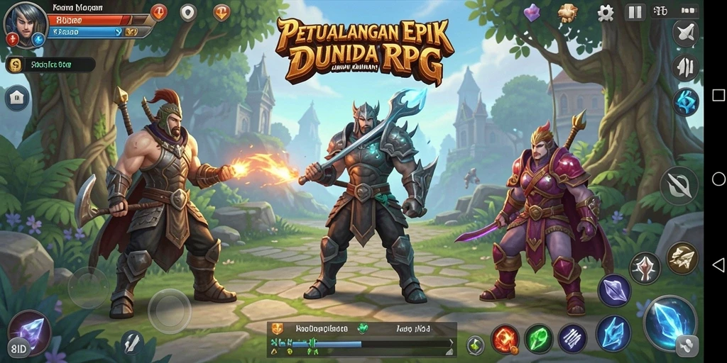 Screenshot gameplay <strong>8ID</strong> menampilkan pertempuran epik dengan karakter yang kuat.