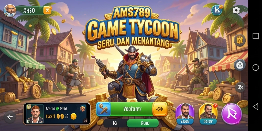 Tampilan gameplay AMS789 dengan strategi bisnis yang menarik.