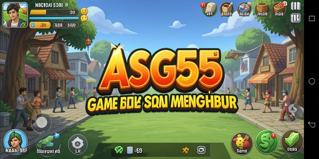 Tampilan gameplay seru dan santai di ASG55.