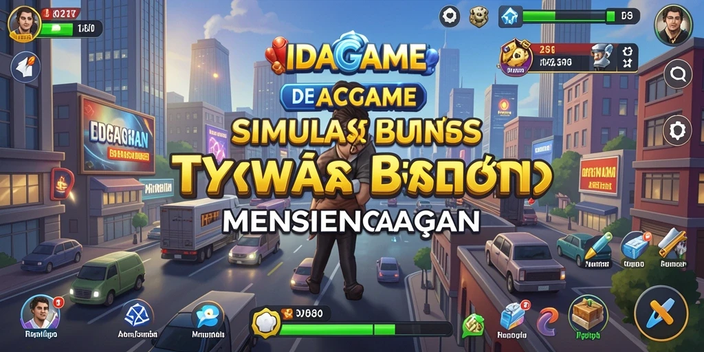 Tampilan gameplay menakjubkan dari IDAGAME yang menampilkan strategi Tycoon.