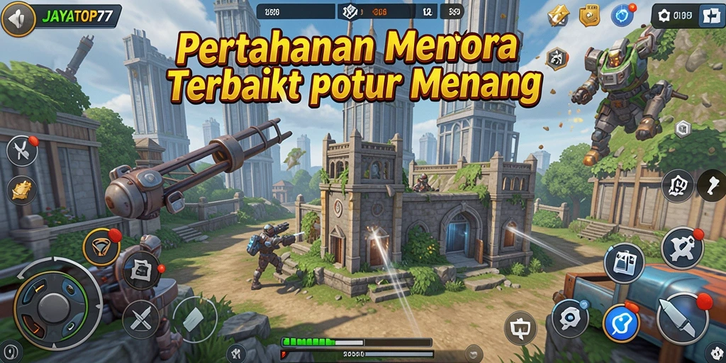 Screenshot JAYATOP77 menampilkan aksi seru dalam Tower Defense.
