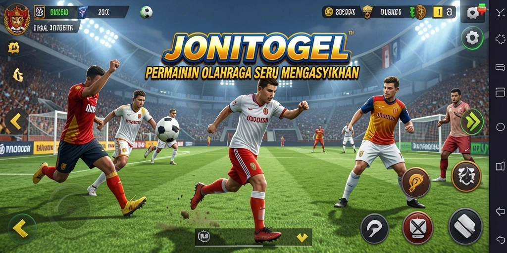 Tampilan gameplay seru dari JONITOGEL dalam aksi olahraga.