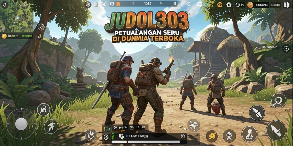 Screenshot yang menunjukkan petualangan seru di dunia terbuka JUDOL303.