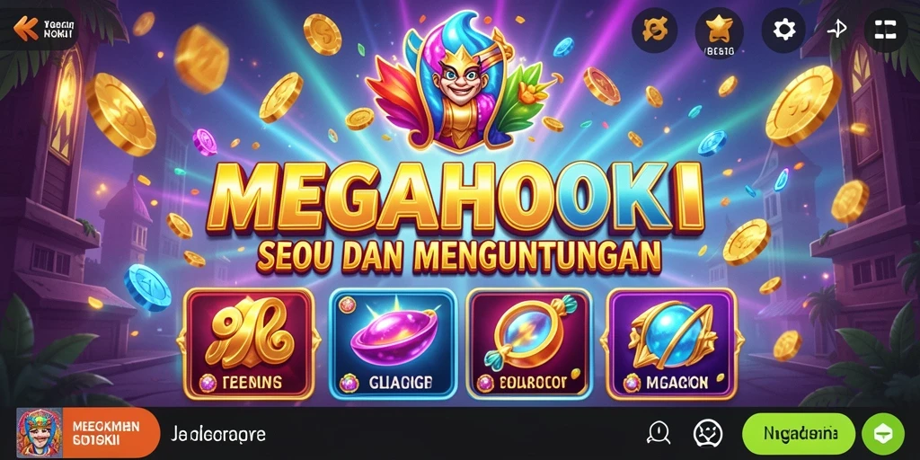 Gambar gameplay menarik dari MEGAHOKI yang penuh dengan keseruan slot.