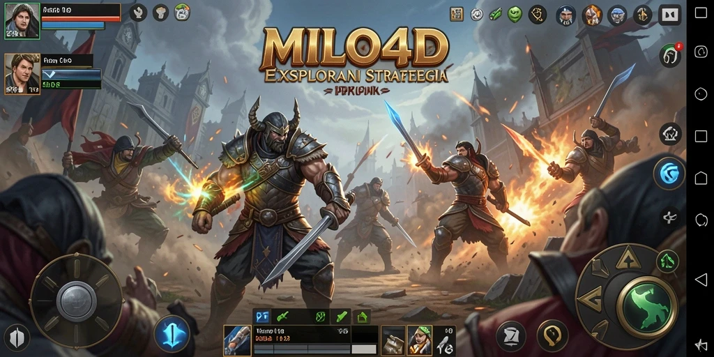 Tampilan gameplay <strong>MILO4D</strong> yang epik dan penuh strategi.