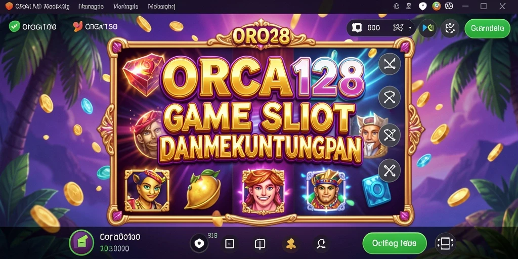 Tampilan gameplay ORCA128 yang menarik dengan efek visual yang menakjubkan.