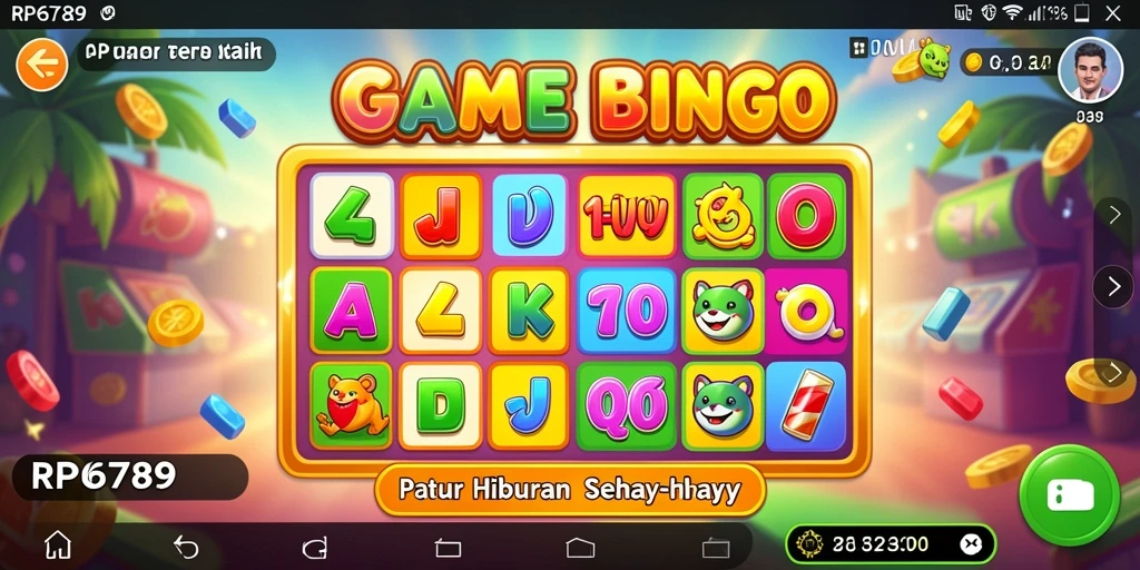 Tampilan menarik dari gameplay Bingo RP6789 yang seru dan mendebarkan.
