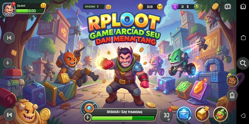 Screenshot gameplay RPLOOT menampilkan aksi seru dan tantangan arcade.