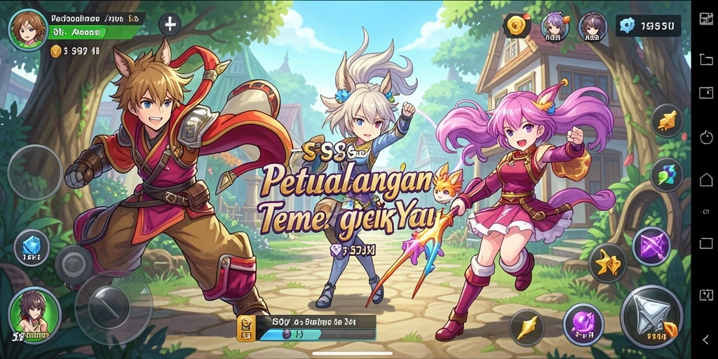 Screenshot gameplay S9S9 yang menunjukkan pertempuran seru.