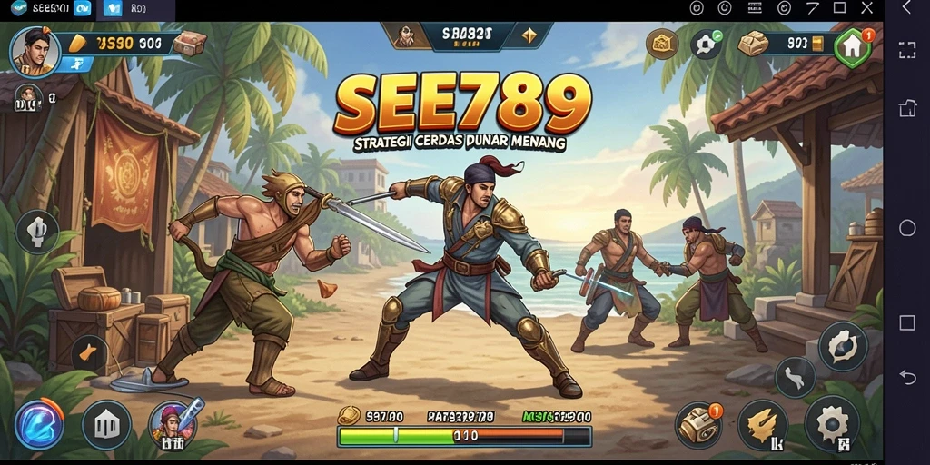 Tampilan gameplay SEE789 yang penuh aksi dan strategi.