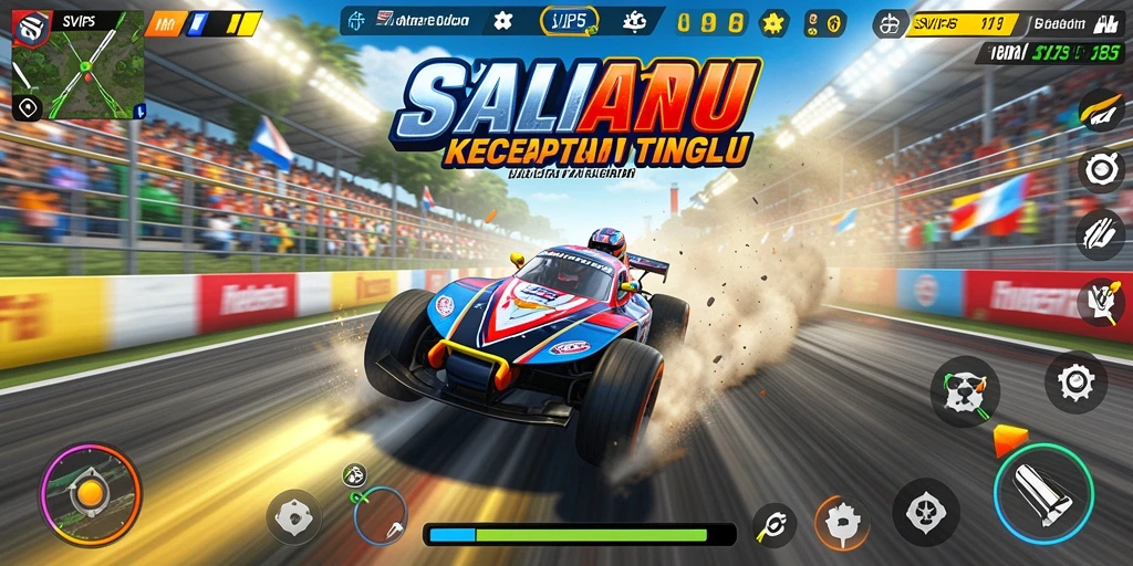 Tampilan menegangkan dari perlombaan di SVIP5 dengan kecepatan tinggi.