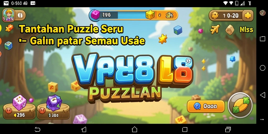 Screenshot V98 menampilkan gameplay menarik dengan berbagai teka-teki.
