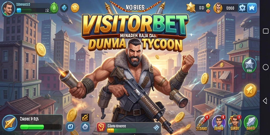 Tampilan gameplay VISITORBET yang menarik dengan elemen Tycoon yang kuat.